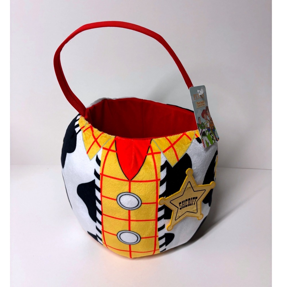 Disney Pixar Toy Story Woody Sheriff Plush Halloween Easter Toy Basket Bucket